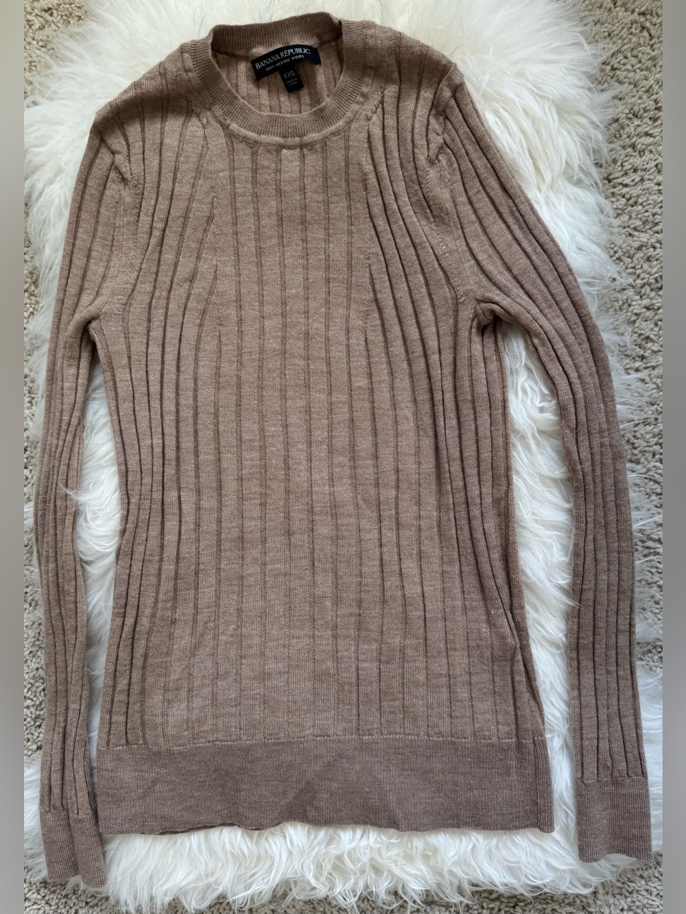 Banana Republic Ribbed 100% Merino Sweater XXS
